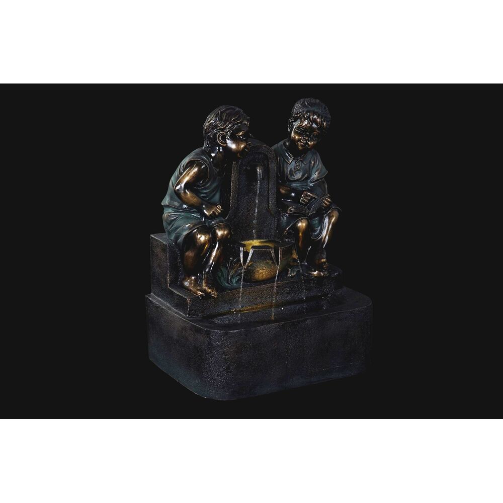 Trädgårdsfontän DKD Home Decor Brons Harts Pojkar (47 cm) - 10