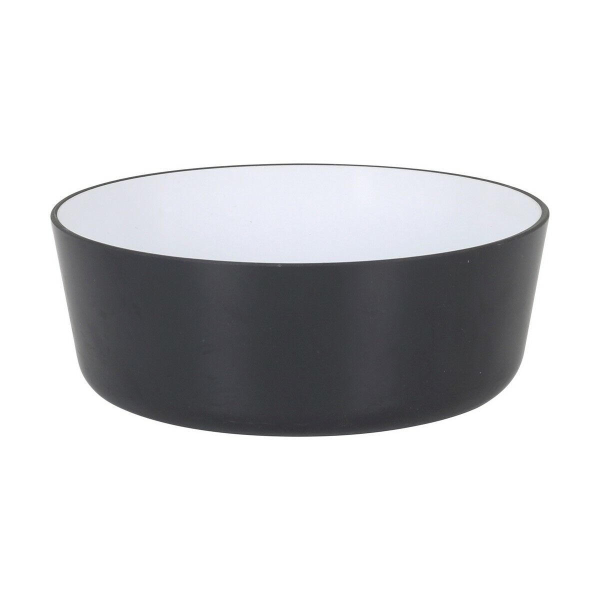 Skål Inde Melamin Vit/Svart 600 ml 14 x 6 cm