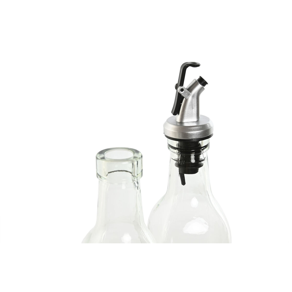 Set med olja och vinäger Home ESPRIT Transparent Metall Glas 500 ml 13 x 6,8 x 32 cm - 3