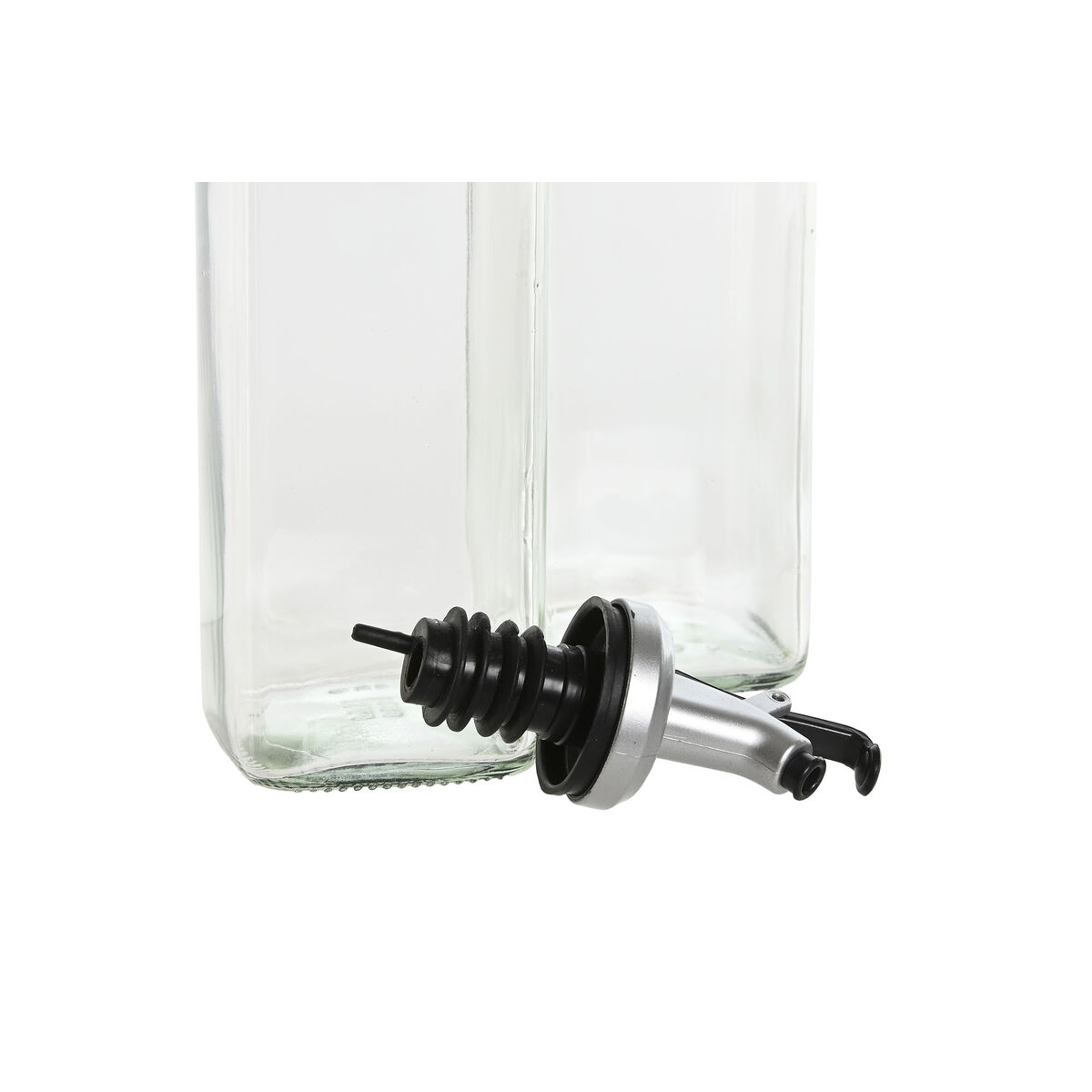 Set med olja och vinäger Home ESPRIT Transparent Metall Glas 500 ml 13 x 6,8 x 32 cm - 2