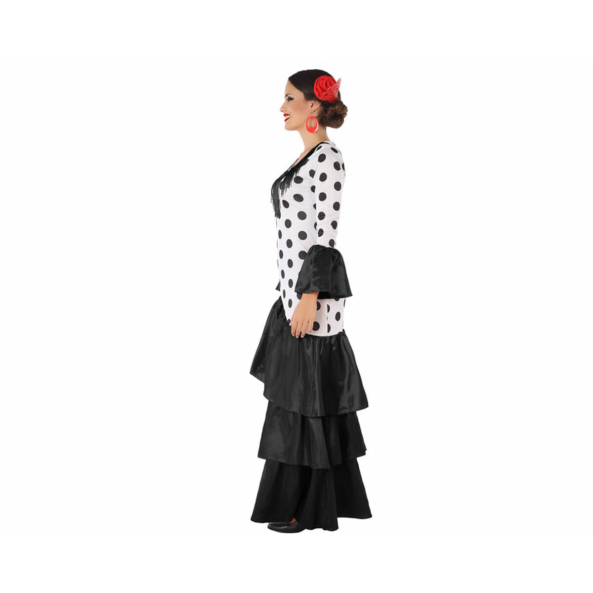 Maskeraddräkt vuxna Svart Flamencodansare Spanien - 8
