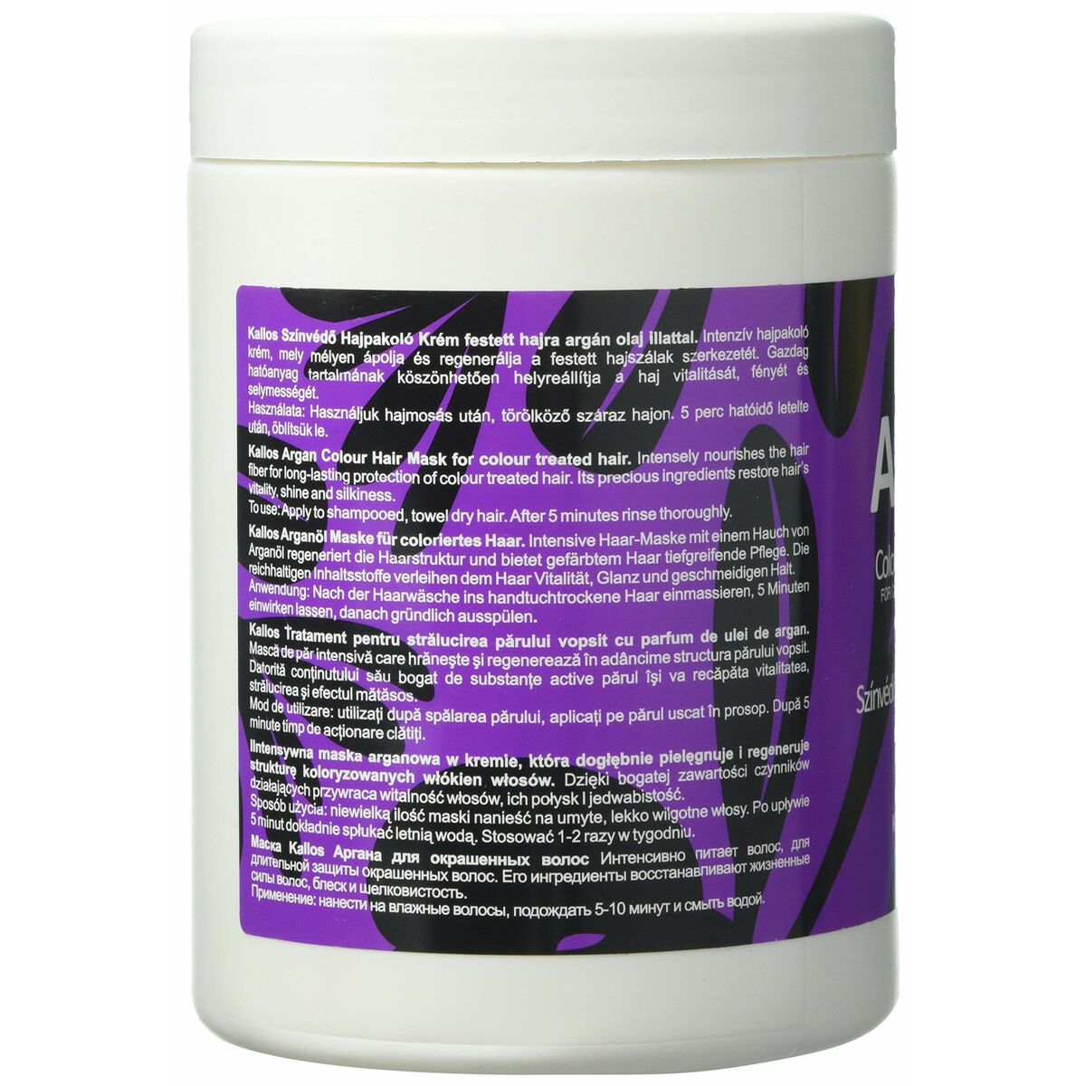 Mask för färgat hår Kallos Cosmetics Argan 1 L - 2