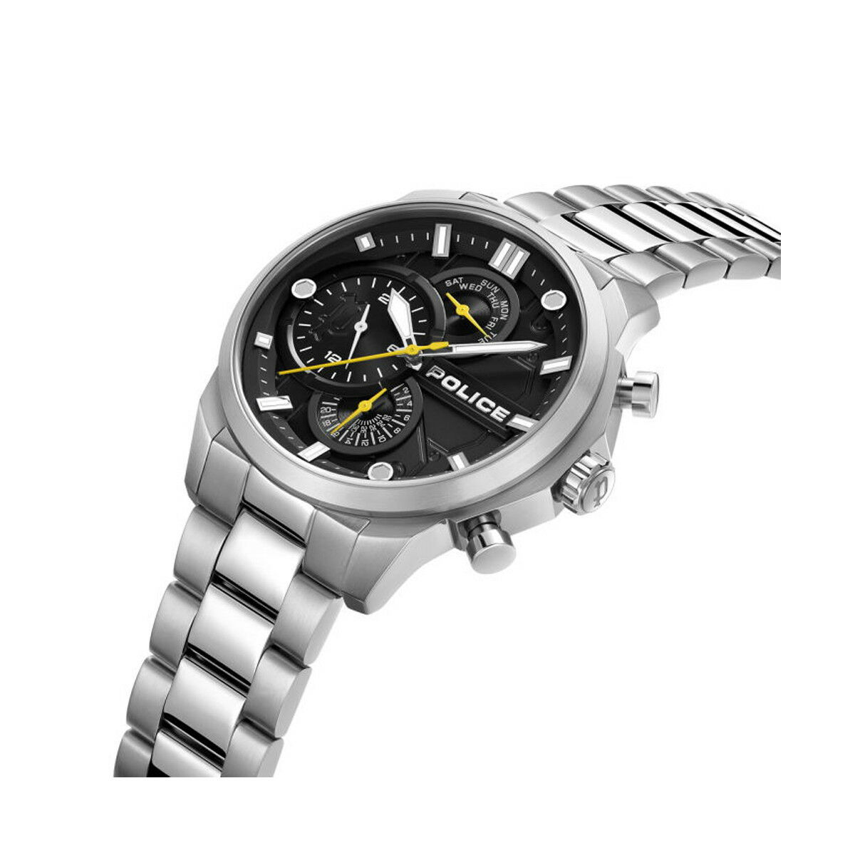 Herrklocka Police PEWGK0039204 Svart Silvrig - 2