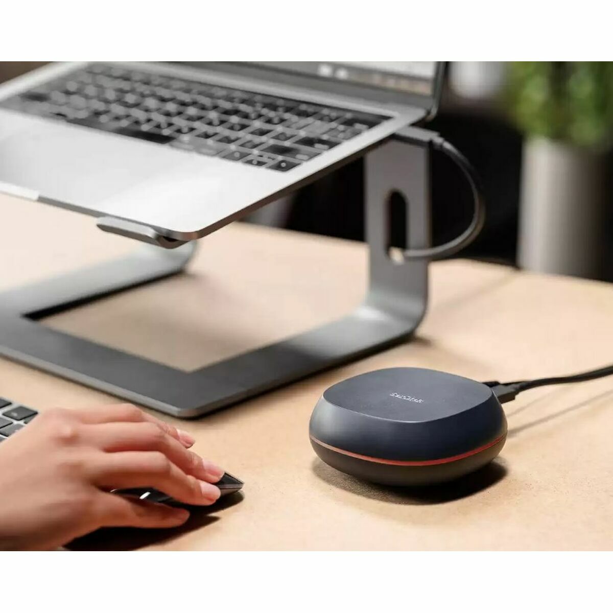 Extern Hårddisk SanDisk SDSSDT40-8T00-EM25 Grå - 3