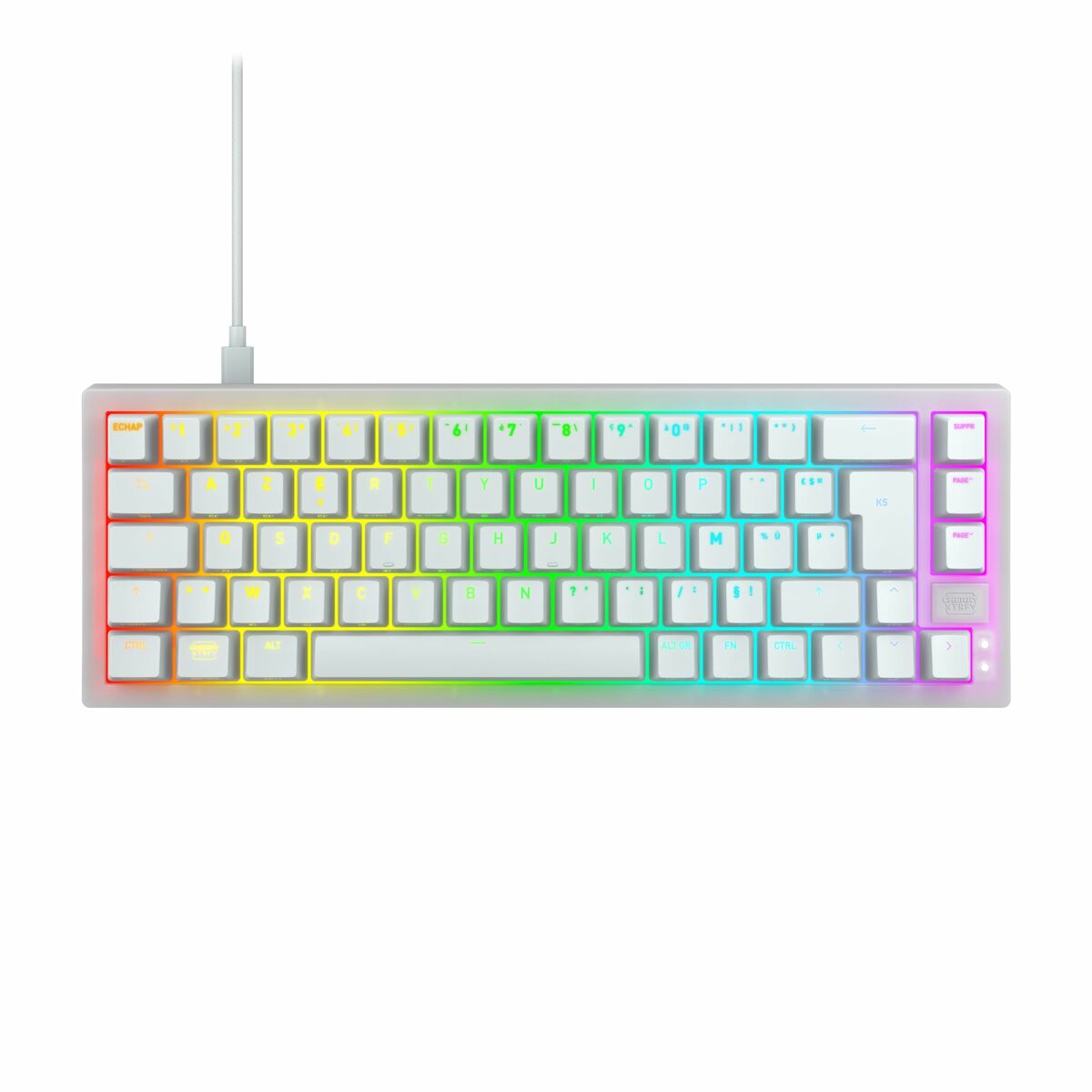 Tangentbord och Mus Cherry CXK5V2RGBCPTTPWHTRFR - 2
