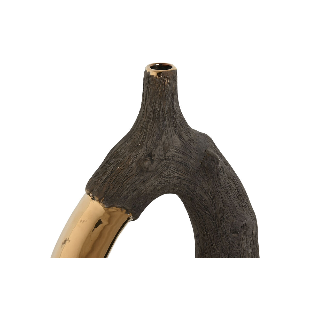 Vas Home ESPRIT Brun Gyllene Stengods Modern 20 x 8 x 31 cm - 2