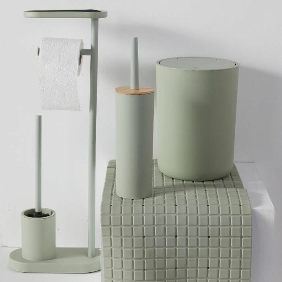 Halkfri duschmatta TODAY HOY - UTILITY 50 x 50 cm Grön PVC - 3