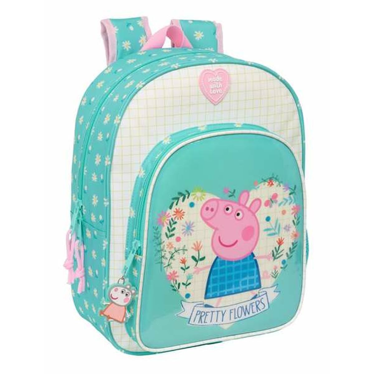 Skolryggsäck Peppa Pig Pretty flowers 26 x 34 x 11 cm - 2