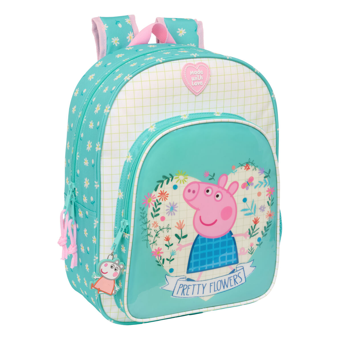 Skolryggsäck Peppa Pig Pretty flowers 26 x 34 x 11 cm