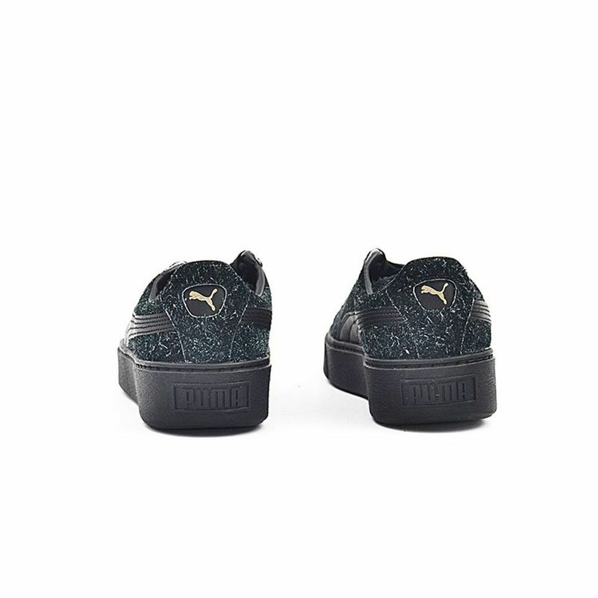 Gymnastiksko, Dam Puma Suede Platform Eletal Svart - 13