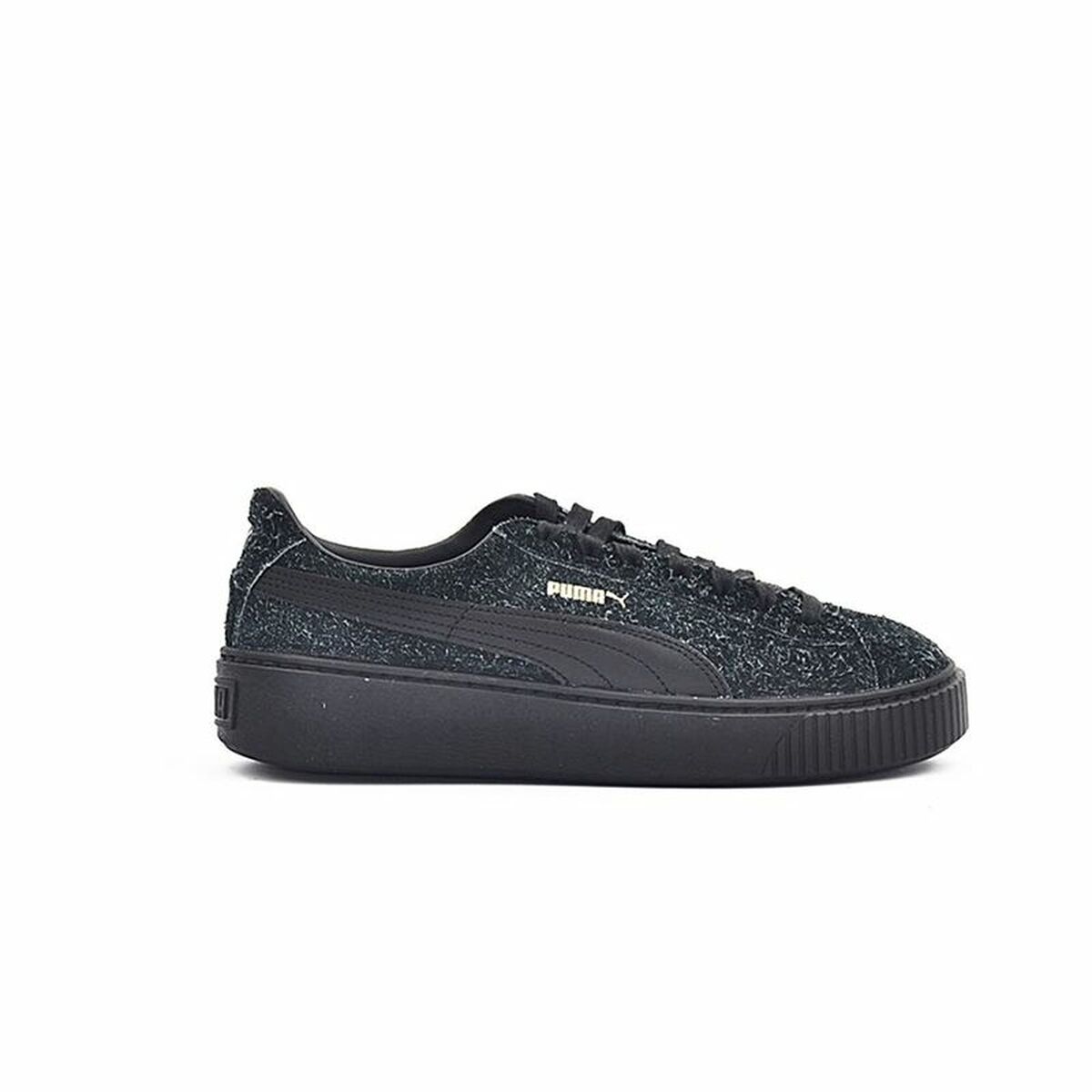 Gymnastiksko, Dam Puma Suede Platform Eletal Svart - 6