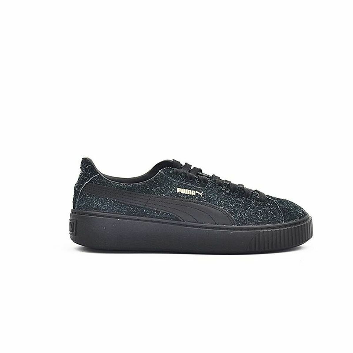 Gymnastiksko, Dam Puma Suede Platform Eletal Svart - 11