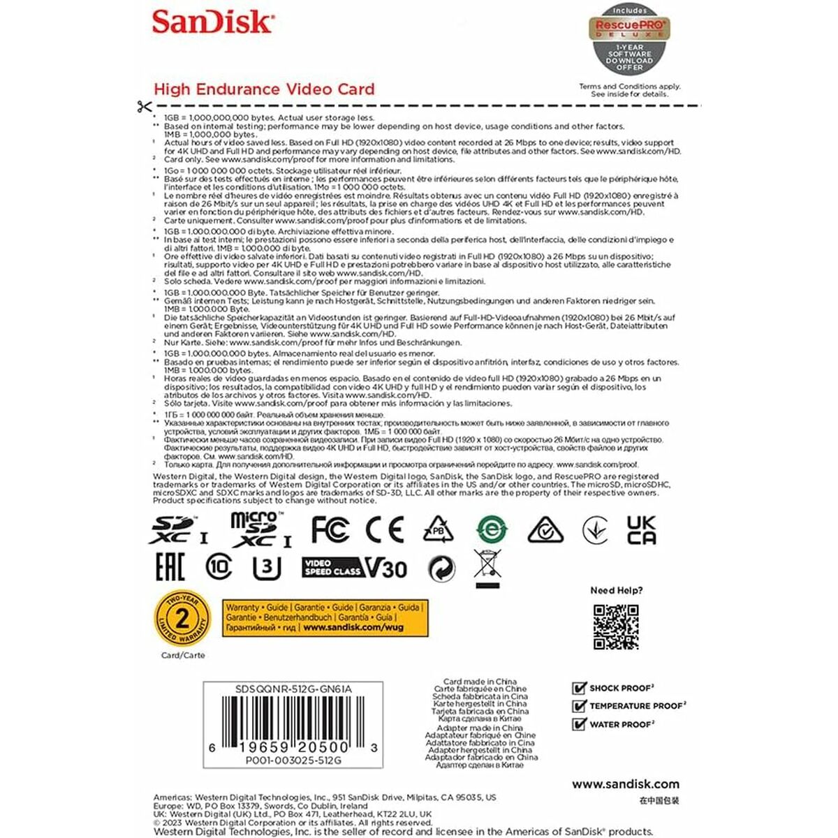 Micro-SD kort SanDisk SDSQQNR-512G-GN6IA 512 GB - 3