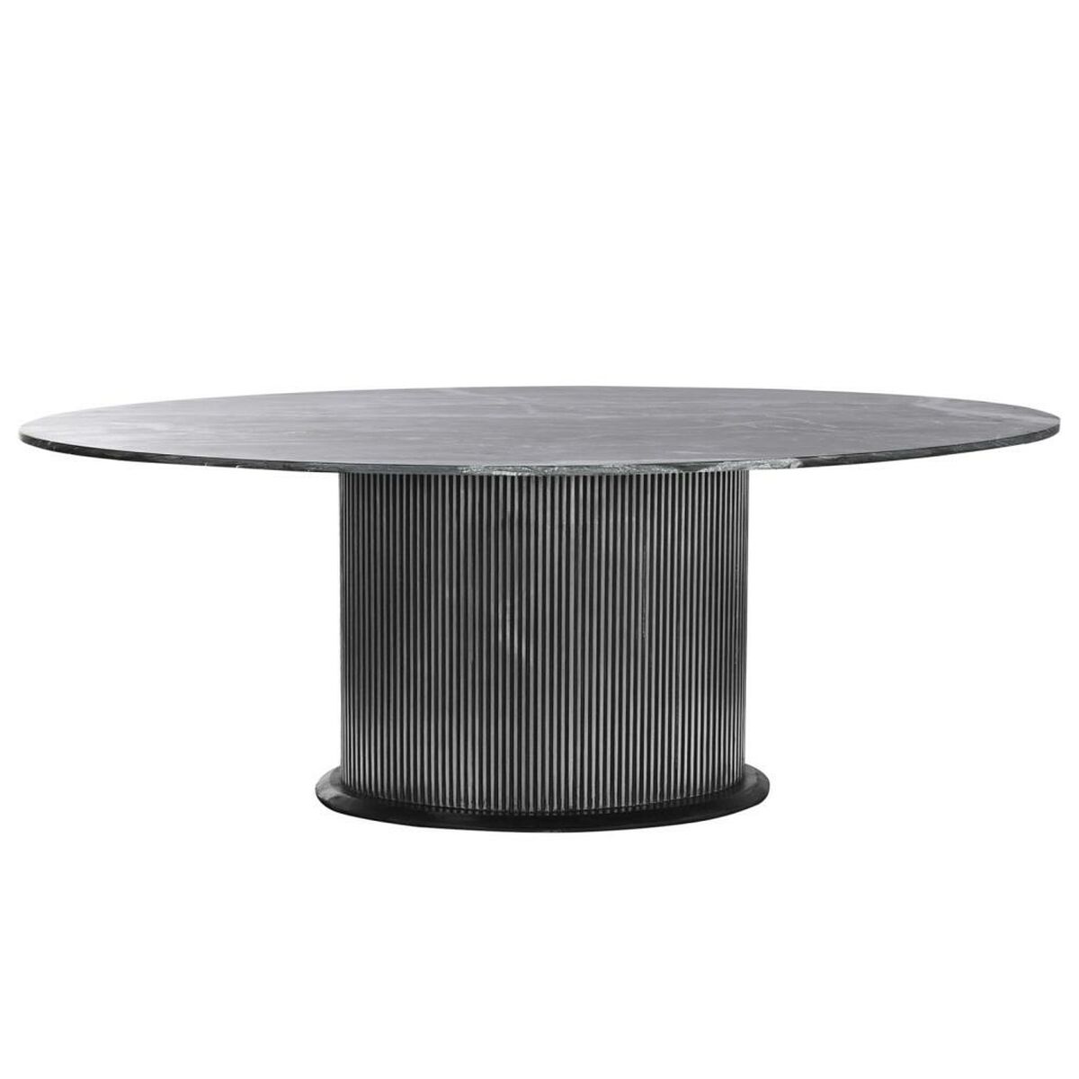 Matsalsbord Home ESPRIT Mässing Marmor 200 x 110 x 76 cm