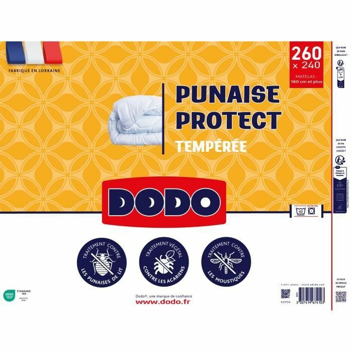 Täcke DODO Vit 240 x 260 cm - 2