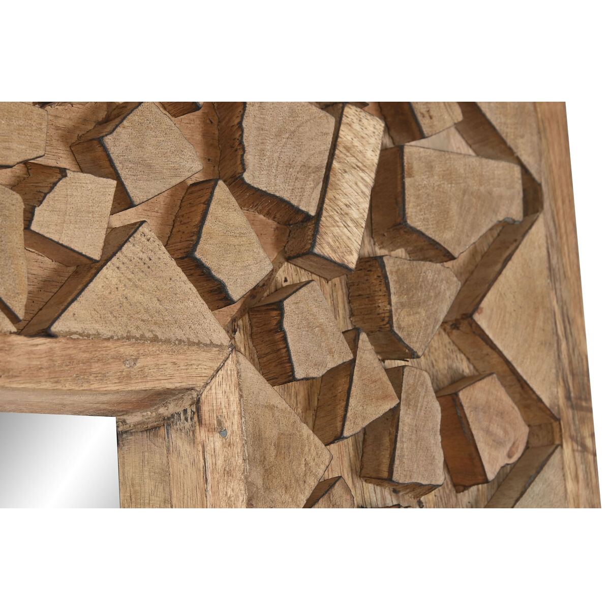 Väggspegel Home ESPRIT Naturell Modern Stammar 91 X 5 X 183,5 CM - 3