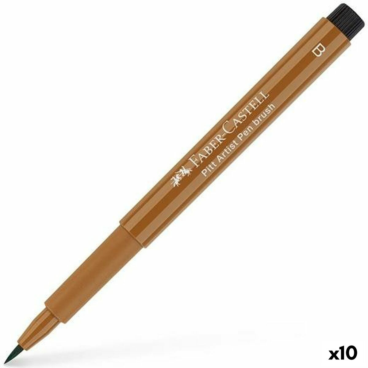 Tuschpennor Faber-Castell Pitt Artist Brun (10 antal)
