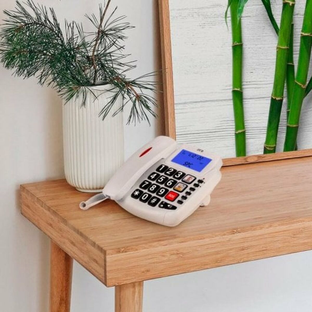 Markkabeltelefon SPC 3296B Vit - 2
