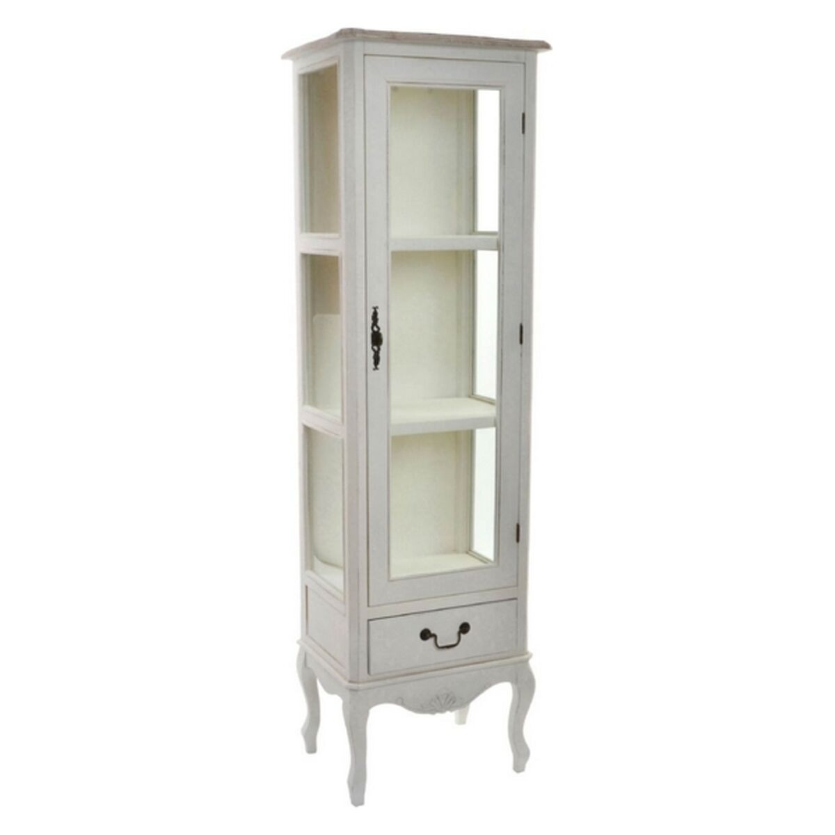 Visningsställ DKD Home Decor Trä Glas (48 x 35 x 160 cm)