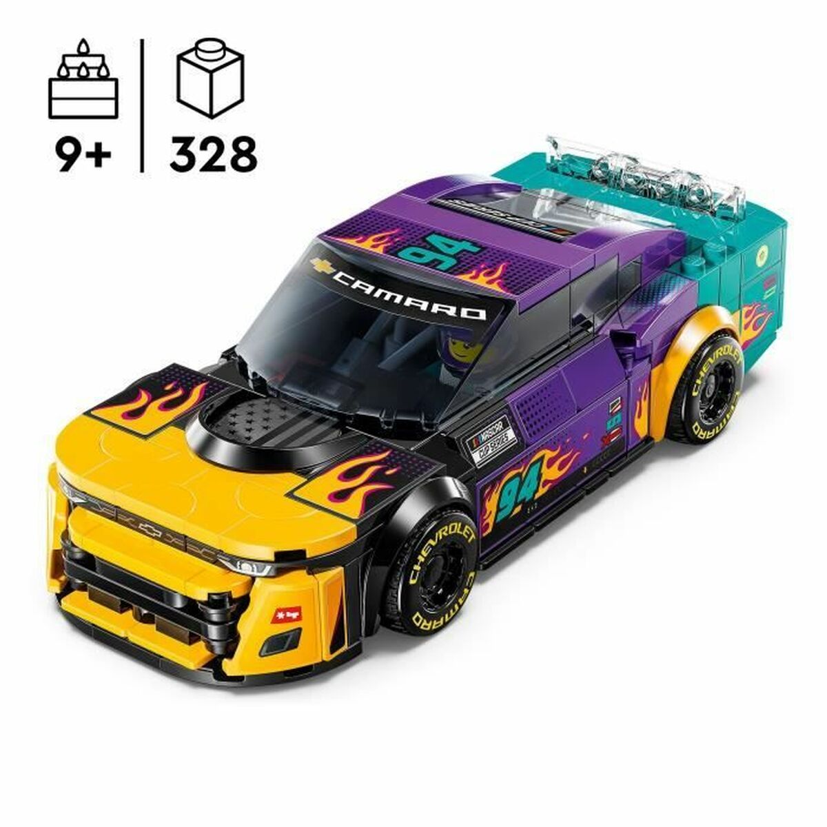 Byggsats Lego NASCAR Next Gen Chevrolet Camaro ZL1 328 Delar - 2
