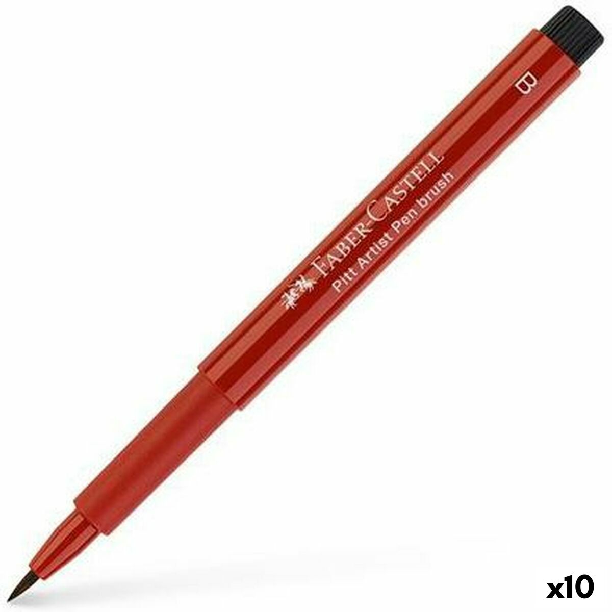 Tuschpennor Faber-Castell Pitt Artist Mörkröd (10 antal)