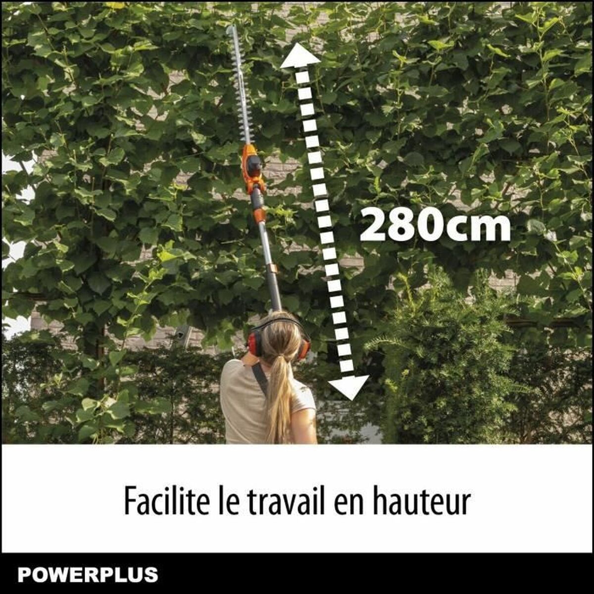 Häcktrimmer Powerplus DualPower Powdpg75380 40 V - 4