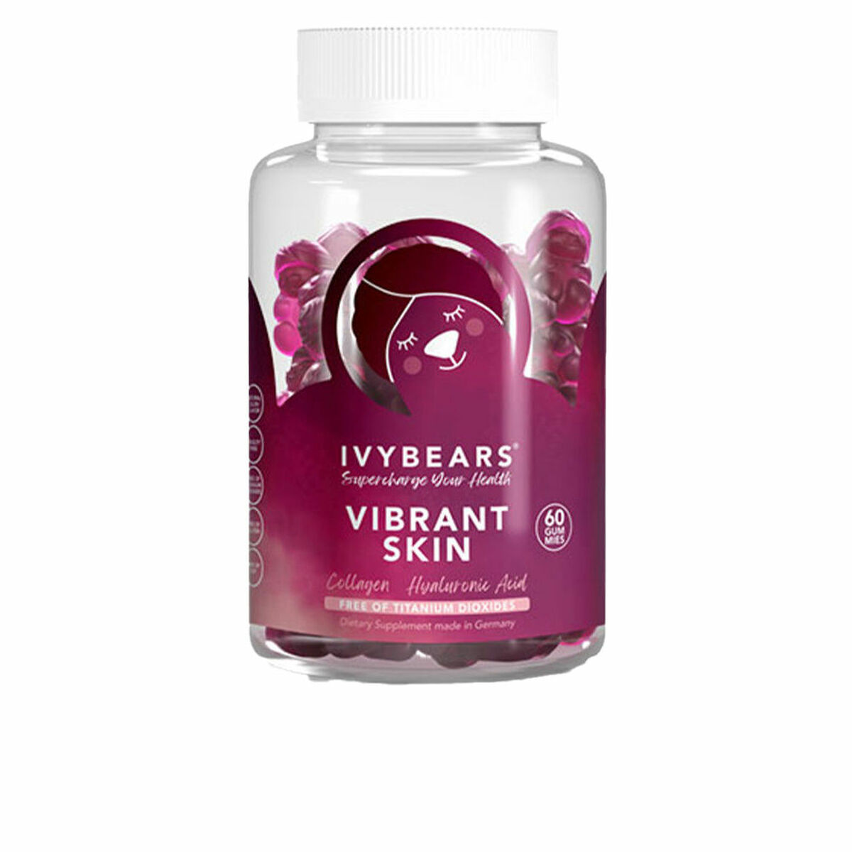 Kosttillskott Ivybears VIBRANT SKIN 150 g 60 antal
