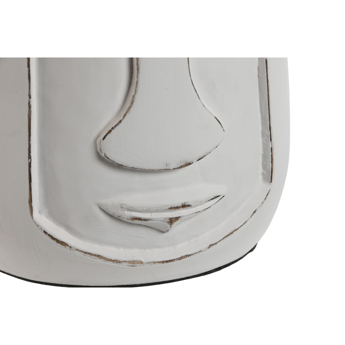 Vas Home ESPRIT Vit Mangoträ Modern Ansikte 15 x 15 x 30 cm - 2