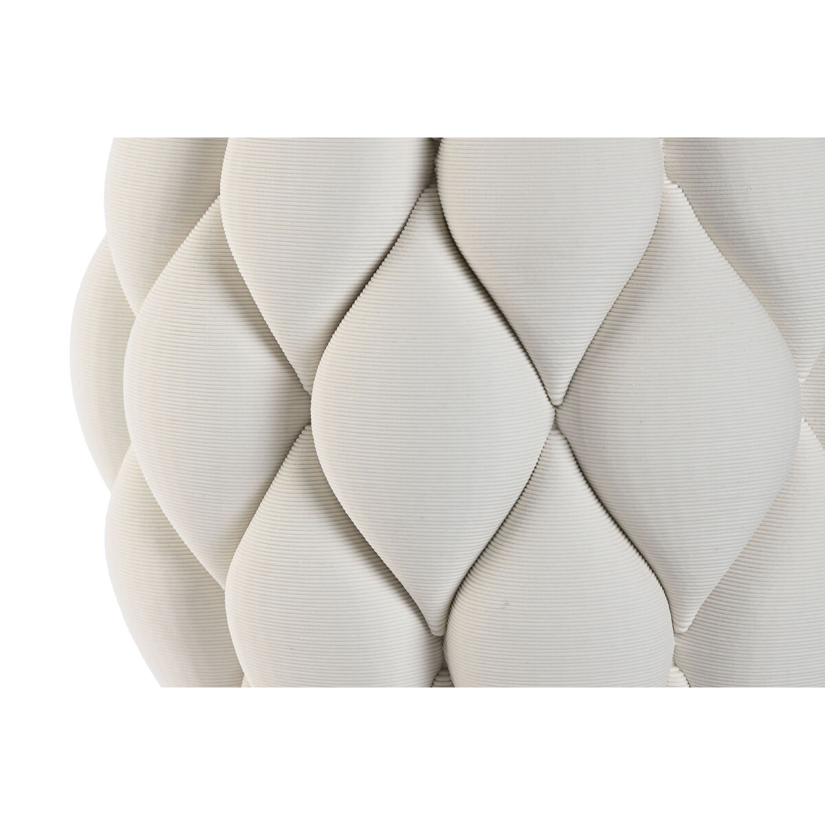 Vas Home ESPRIT Vit Keramik Stengods Modern 23 x 23 x 25 cm - 3