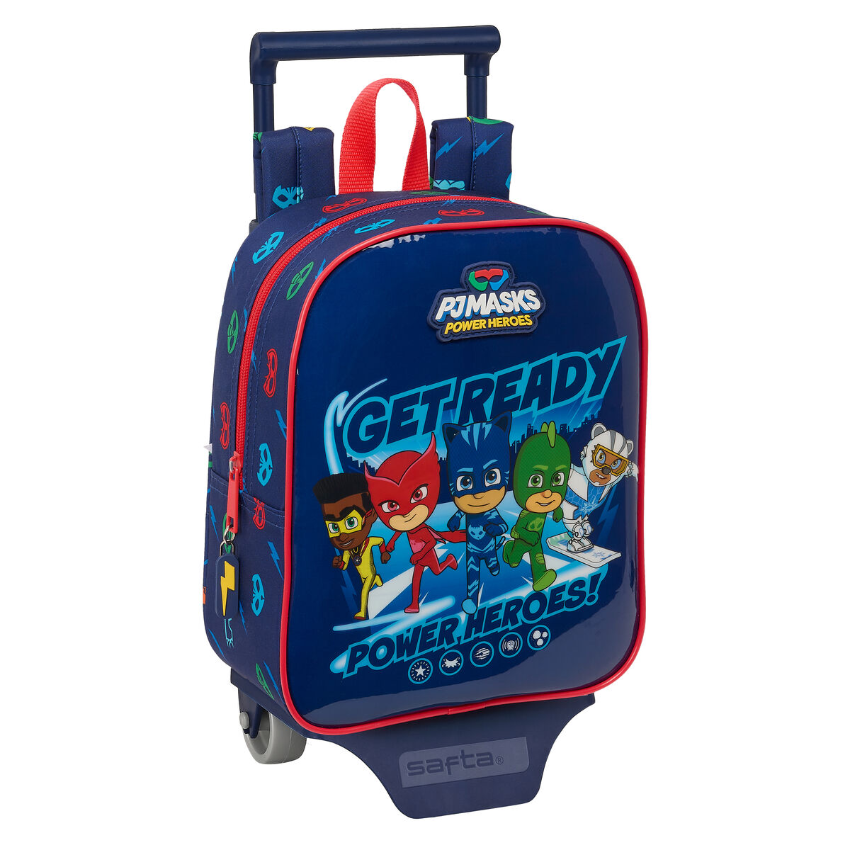 Skolväska med hjul PJ Masks Ready 22 x 27 x 10 cm
