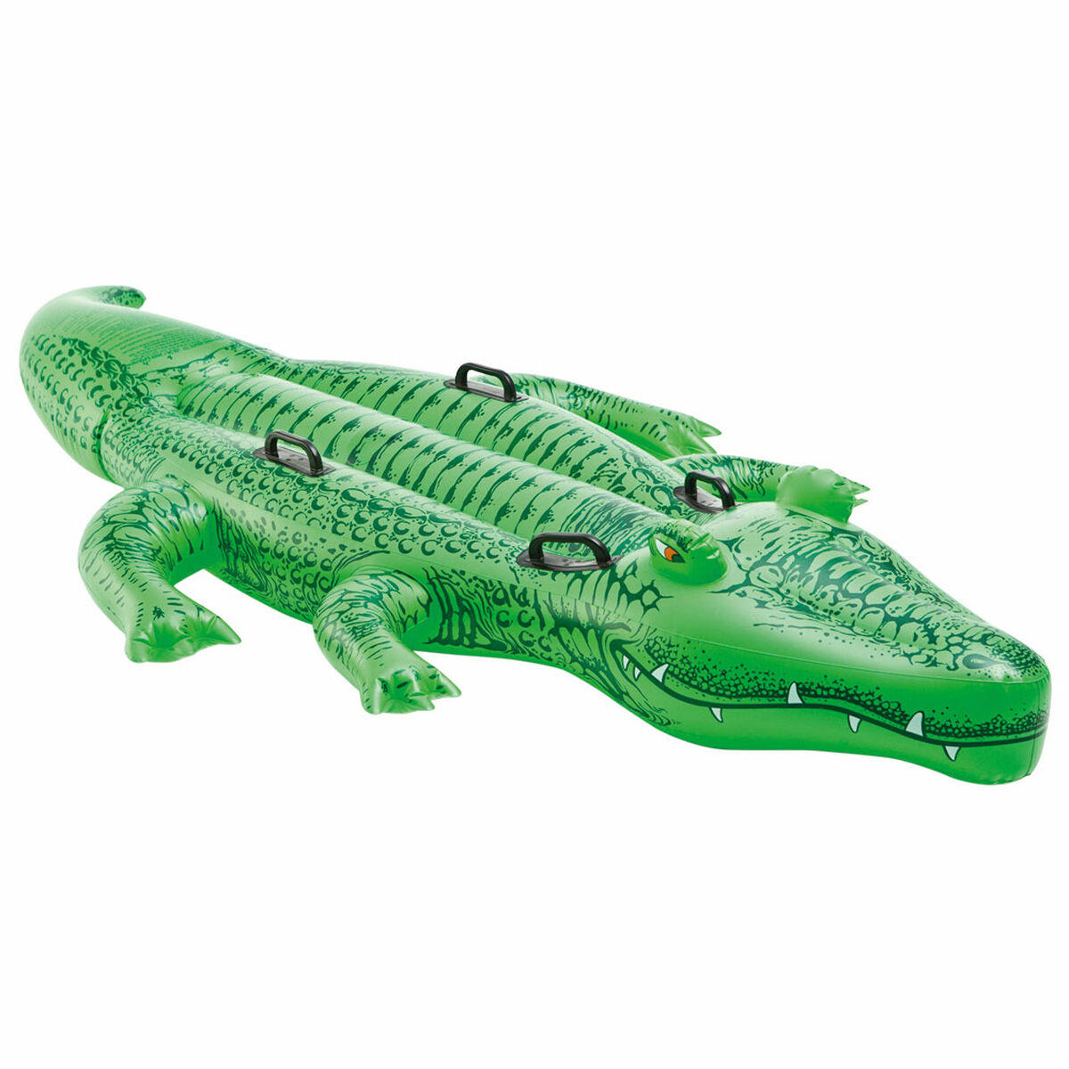 Uppblåsbar poolflotta Intex Krokodil 203 x 30 x 114 cm (6 antal) - 6