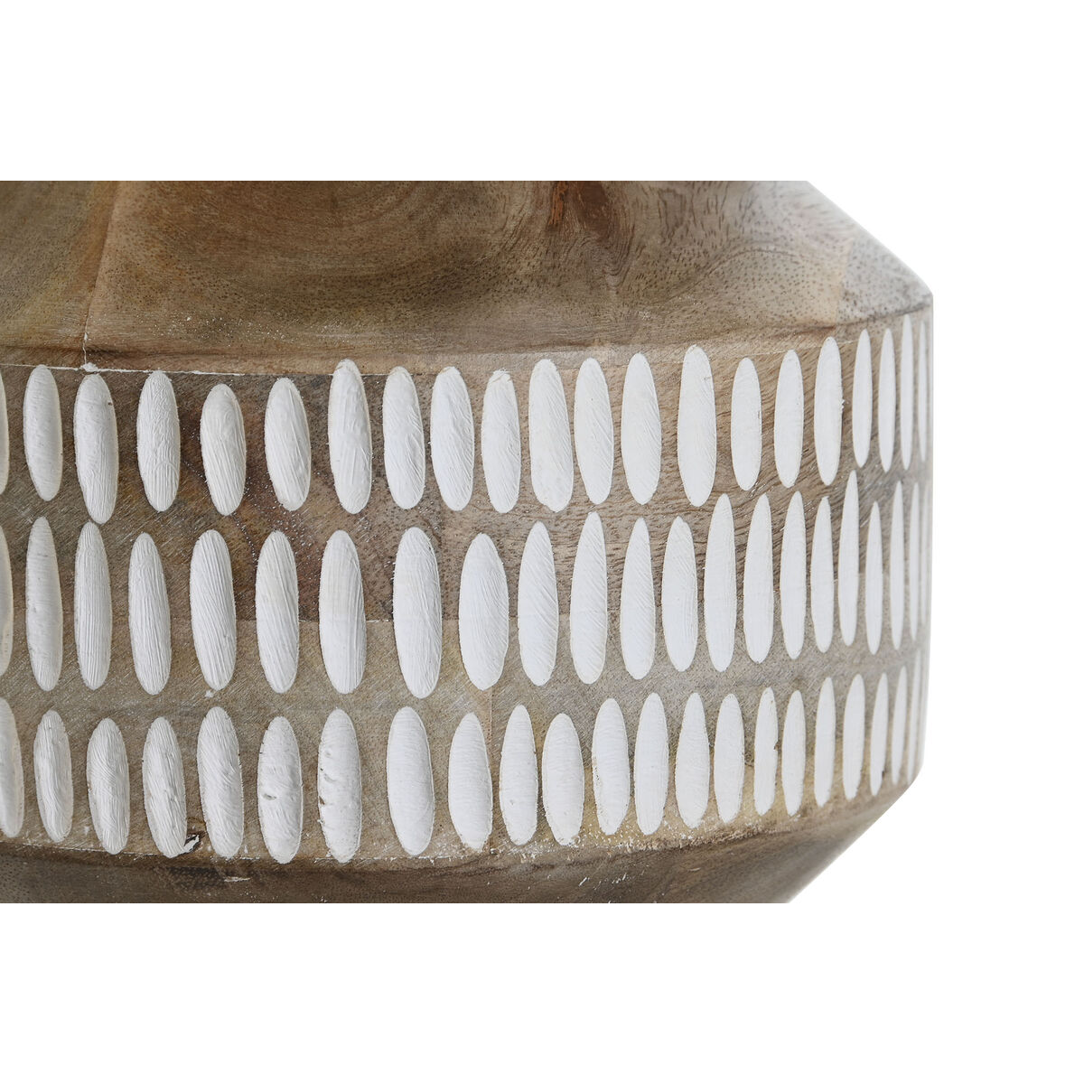 Vas Home ESPRIT Vit Brun Mangoträ Kolonial 18 x 18 x 19 cm - 3