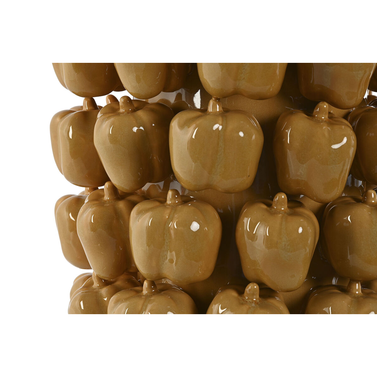 Vas Home ESPRIT Gul Senap Keramik Stengods Tropiskt 25 x 25 x 38 cm - 3