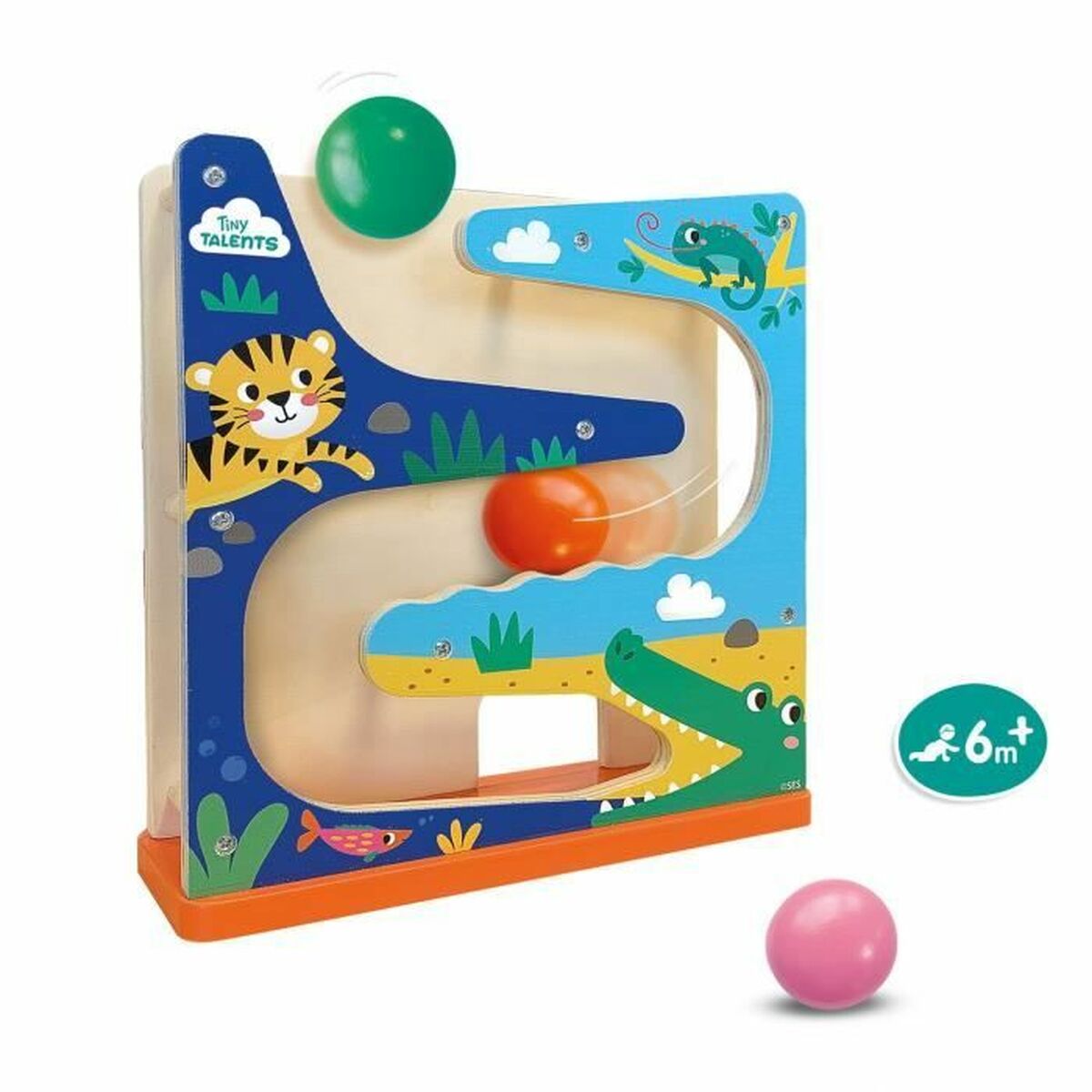 Utbildningsspel SES Creative Wooden ball circuit - 2