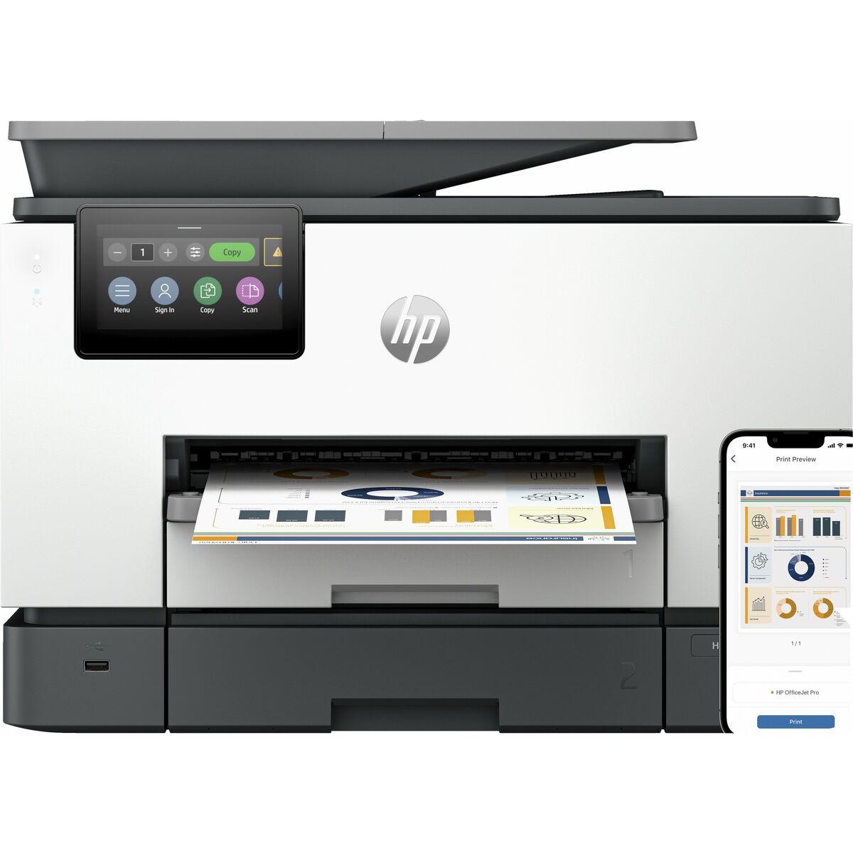 Multifunktionsskrivare HP Officejet Pro 9130B Wi-Fi
