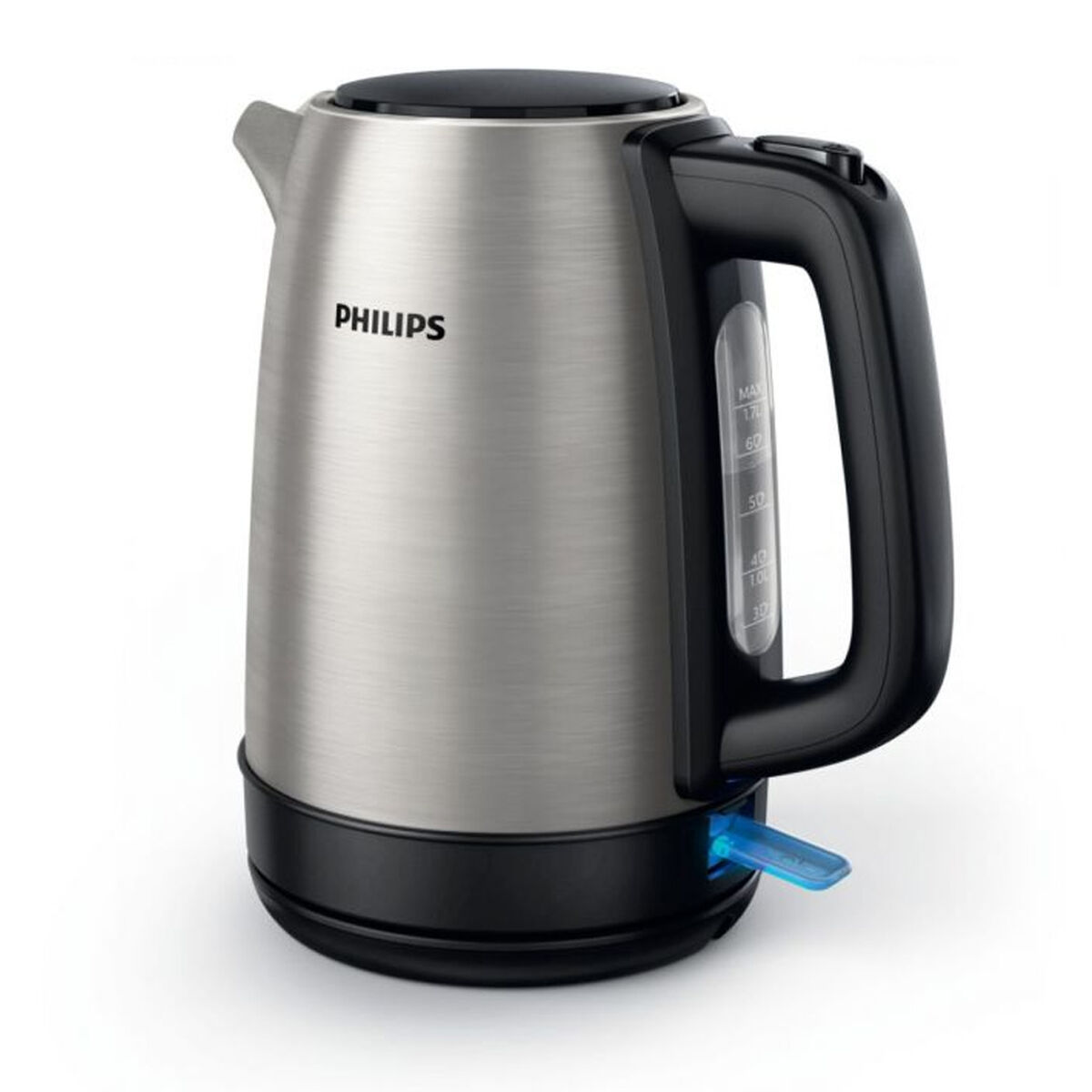 Vattenkokare Philips HD9350/90 1,7L 2200W Inox Svart Stål Rostfritt stål polypropen 2200 W 1,7 L