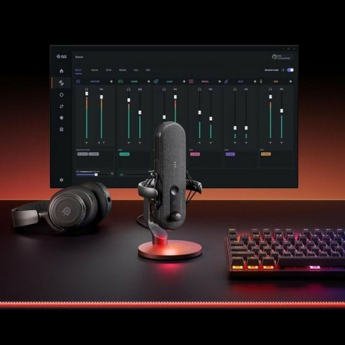 Mikrofon SteelSeries 61601 Svart - 4