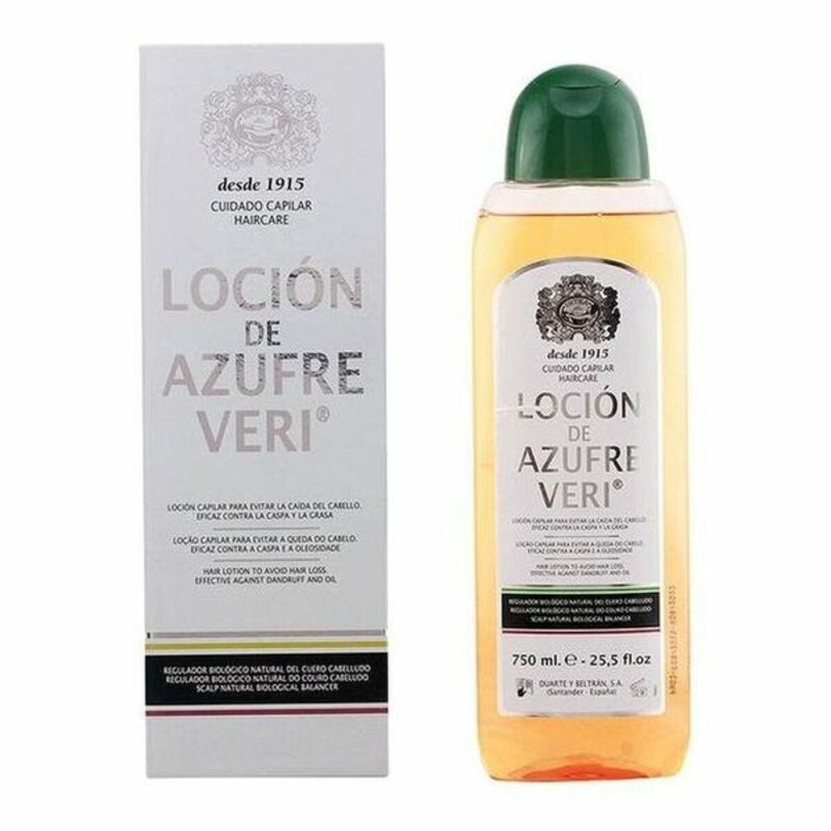 Anti-Håravfall lotion Azufre Veri Azufre Veri 750 ml - 3