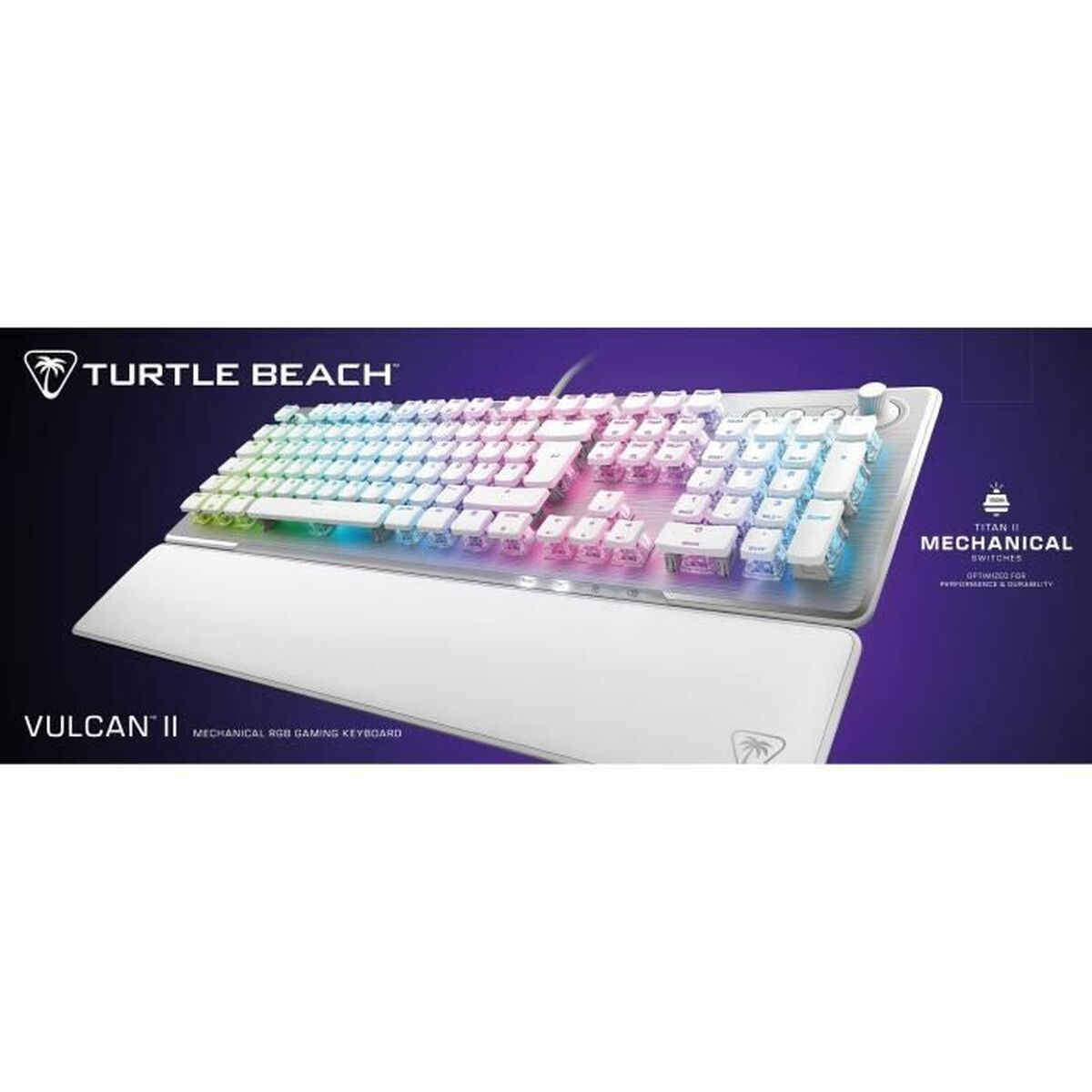 Tangentbord Turtle Beach Vulcan II Vit Azerty Franska - 2