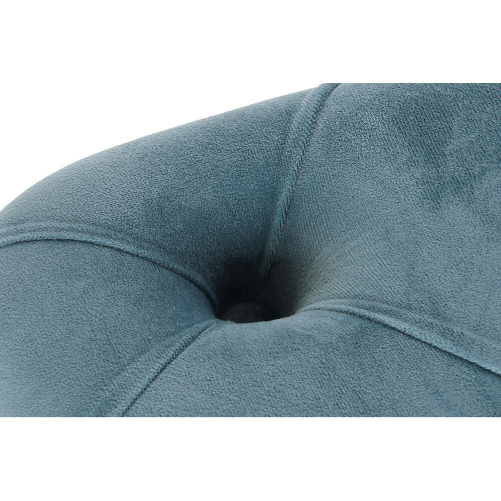 Sittpall DKD Home Decor   Blå Polyester Sammet Trä MDF (88 x 53 x 48 cm) - 2
