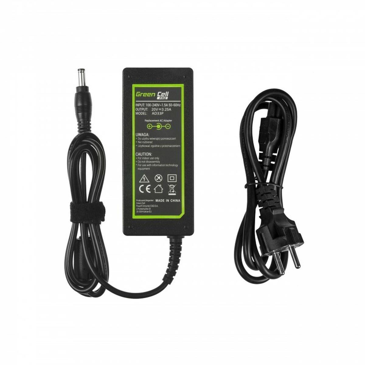 Laptopladdare Green Cell AD33P 65 W - 5