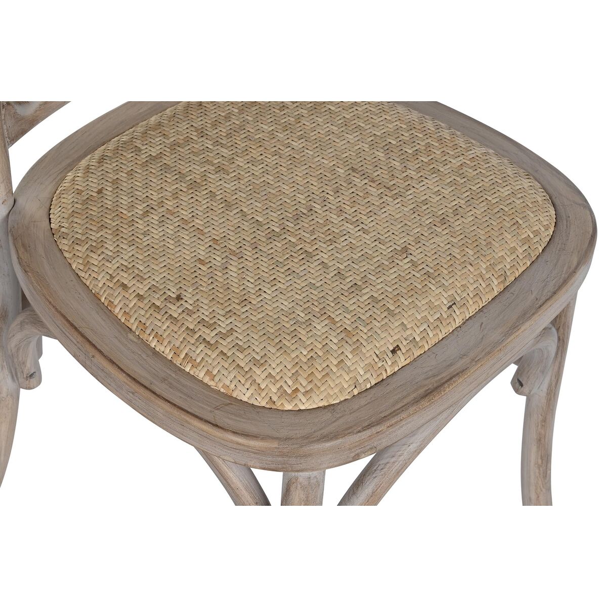 Matsalsstol Home ESPRIT Ljusbrun Rattan Gran 45 x 48 x 92 cm - 2