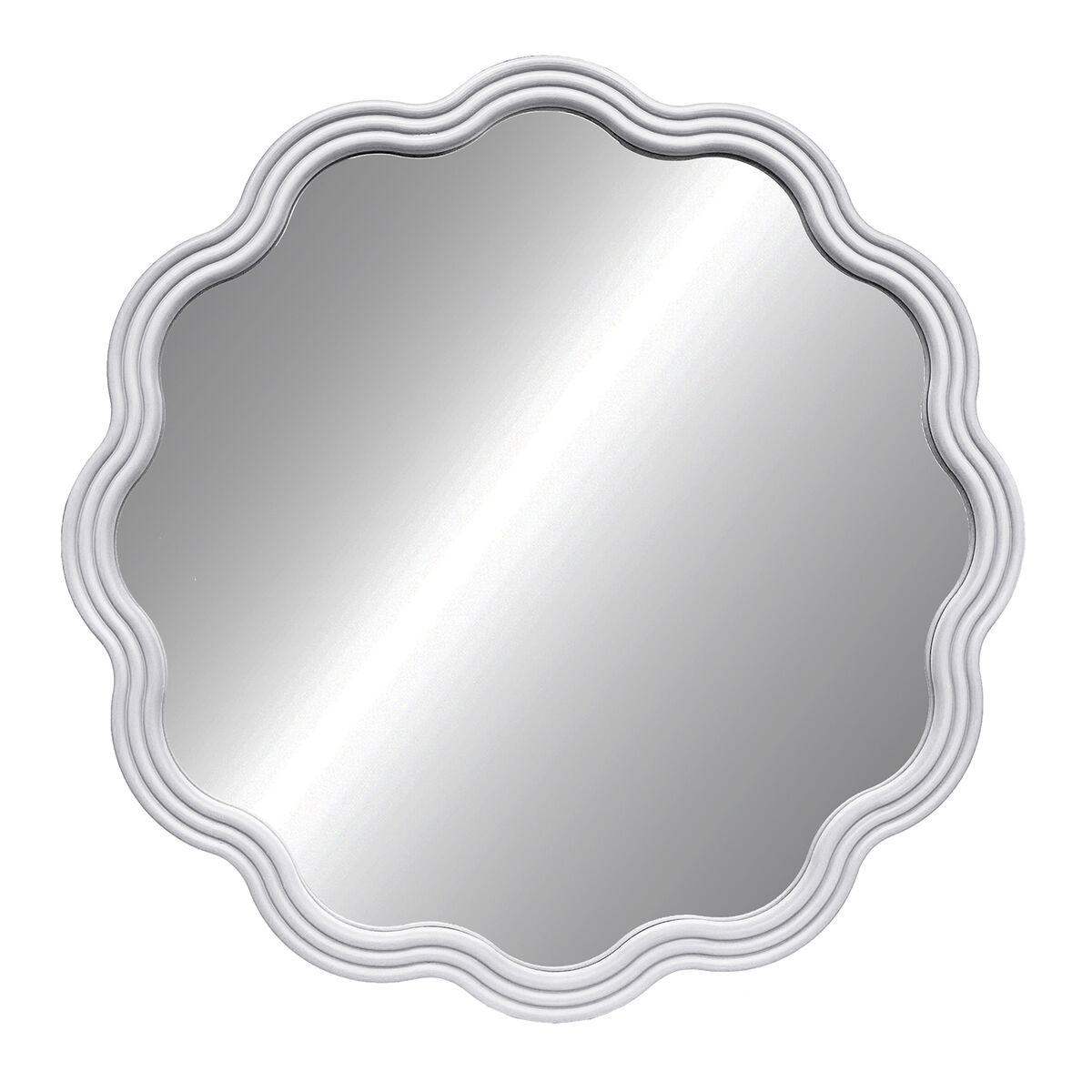 Väggspegel Versa Vit 3 x 60 x 60 cm