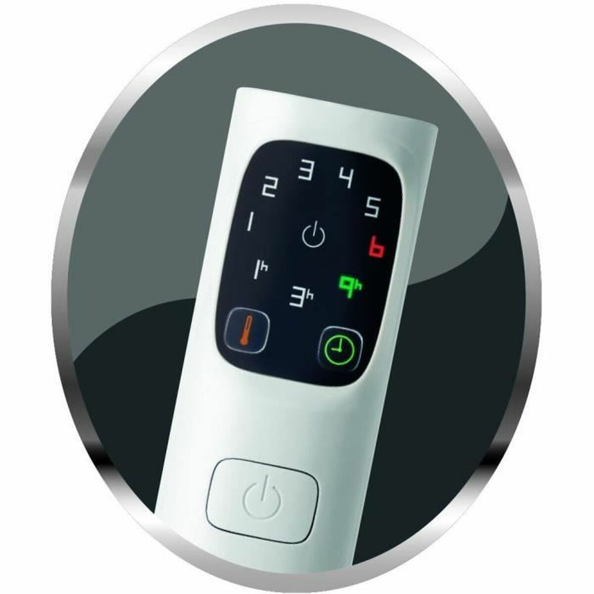 Elektrisk filt IMETEC 16775 Grå Vit/Grå - 5