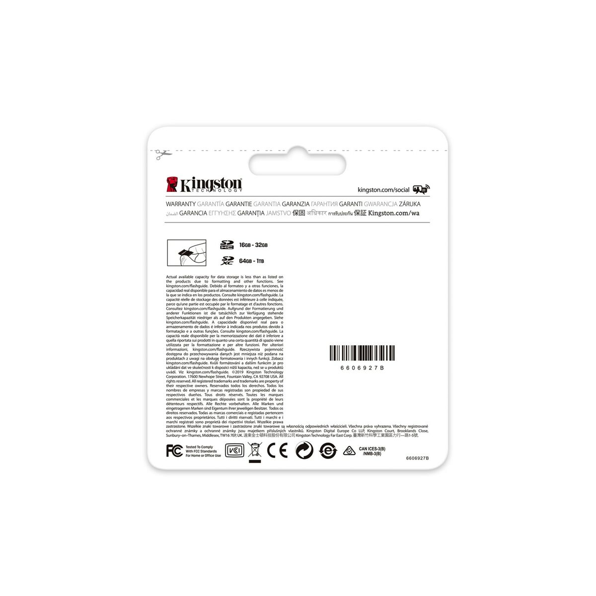 Micro-SD kort Kingston SDS2/512GB 512 GB - 6