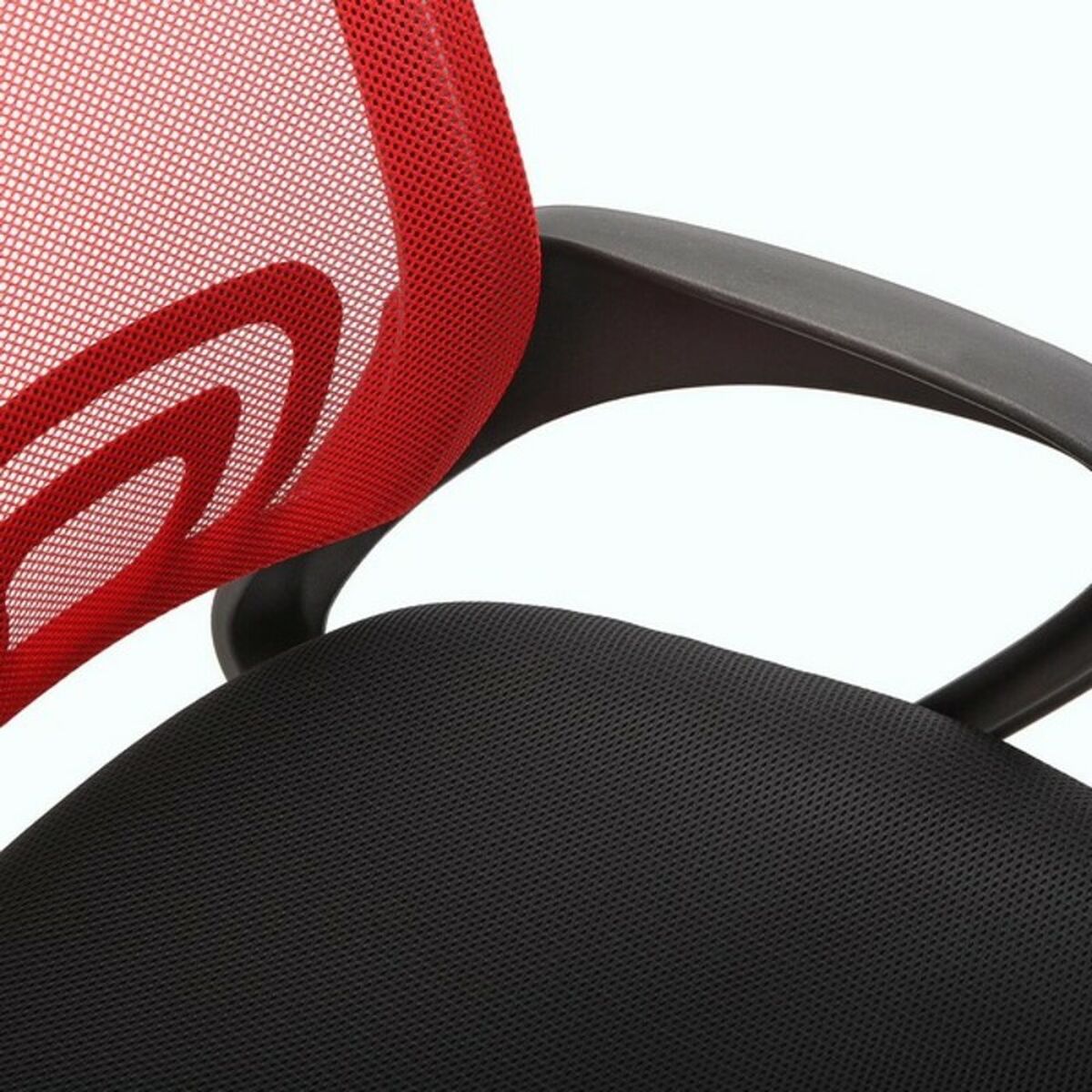 Kontorsstol Versa Svart Röd Multicolour 51 x 58 cm - 6
