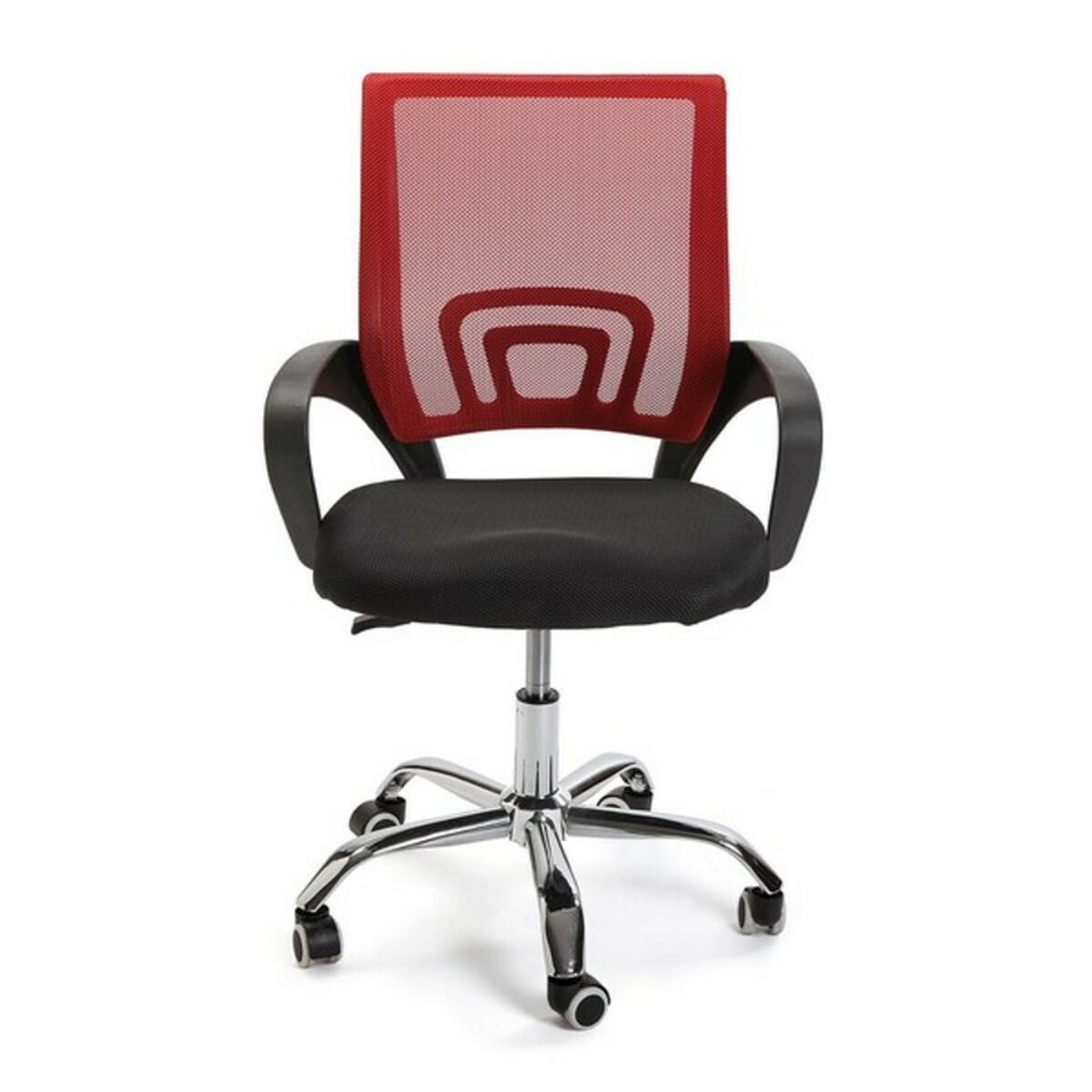 Kontorsstol Versa Svart Röd Multicolour 51 x 58 cm - 4