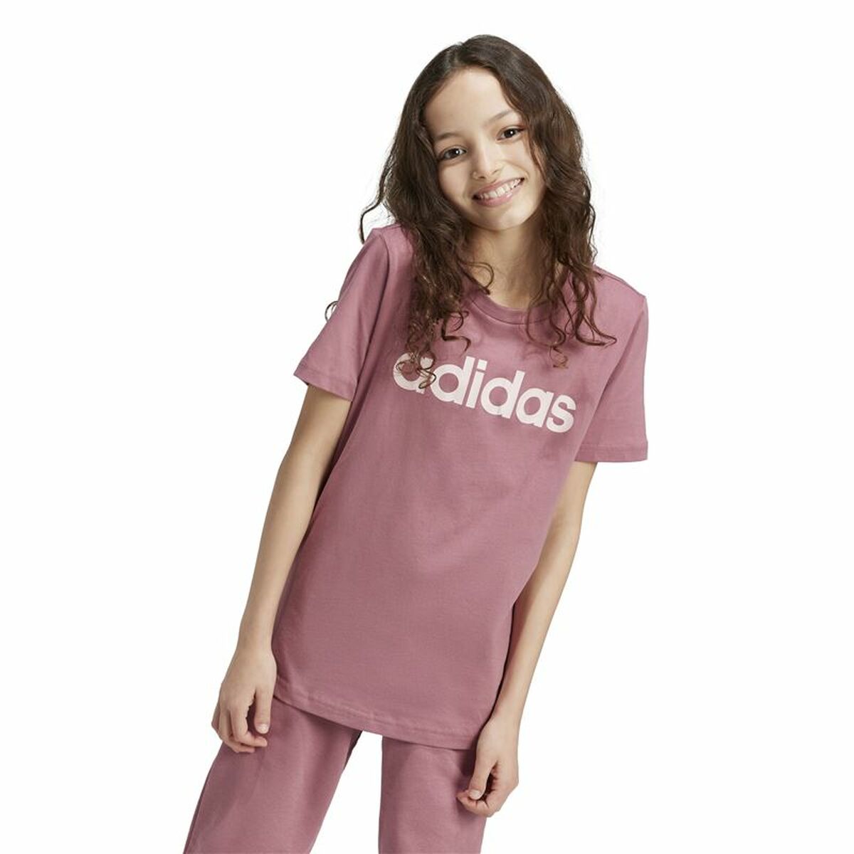 T-shirt med kortärm Dam Adidas Essentials Rosa - 2