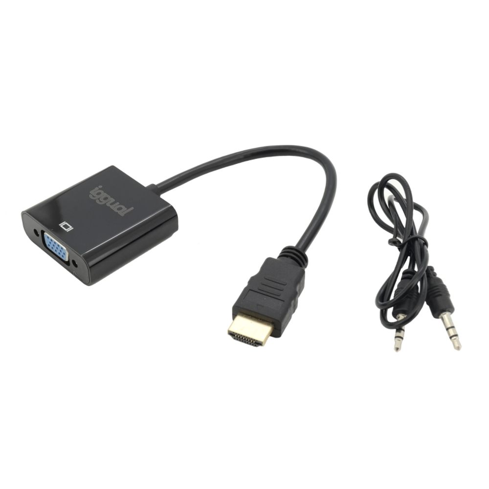 Kabel HDMI iggual IGG317303 Svart WUXGA - 2