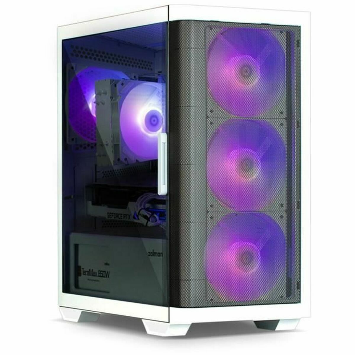 ATX Semitorn Zalman M4 WHITE Vit Svart - 2
